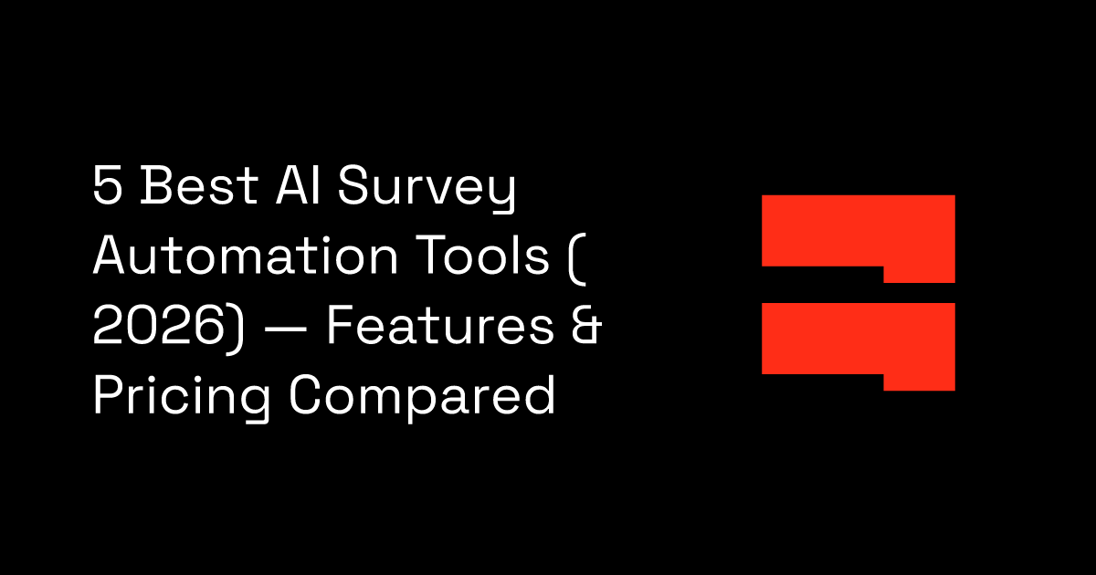 5 Best AI Survey Automation Tools (2026) — Features & Pricing Compared ...