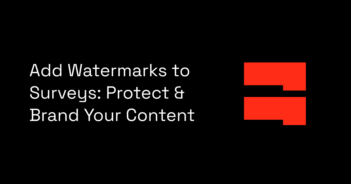 Add Watermarks to Surveys: Protect & Brand Your Content | BlockSurvey