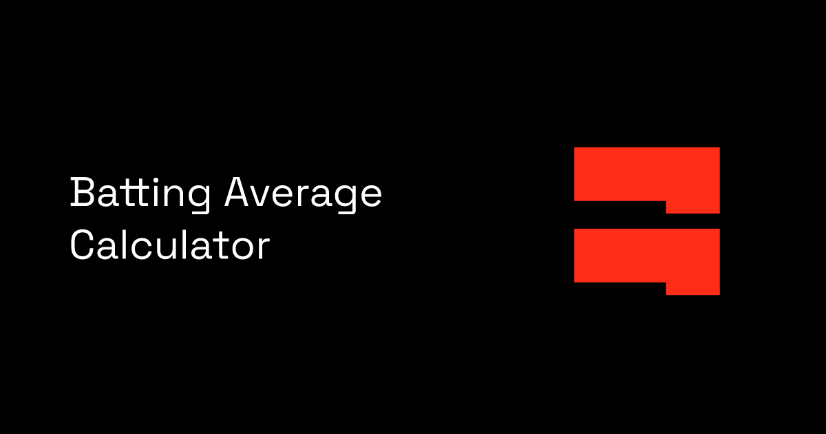 Batting Average Calculator