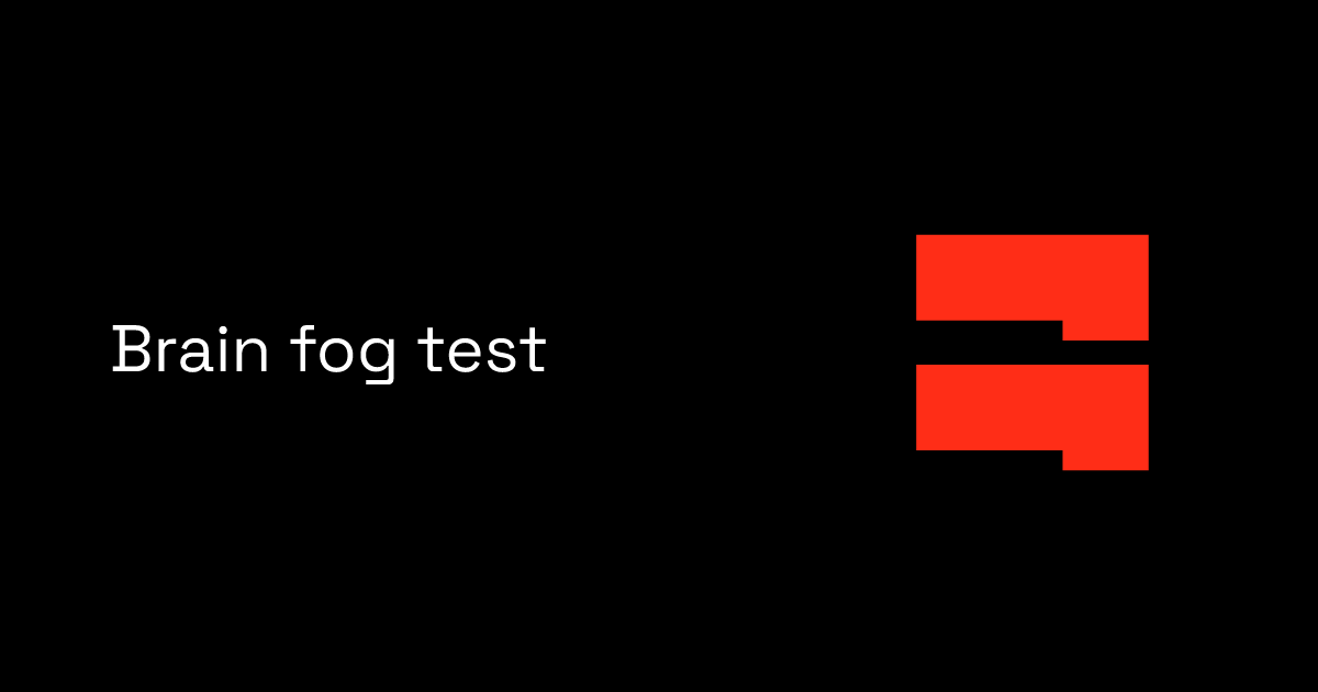 Brain fog test