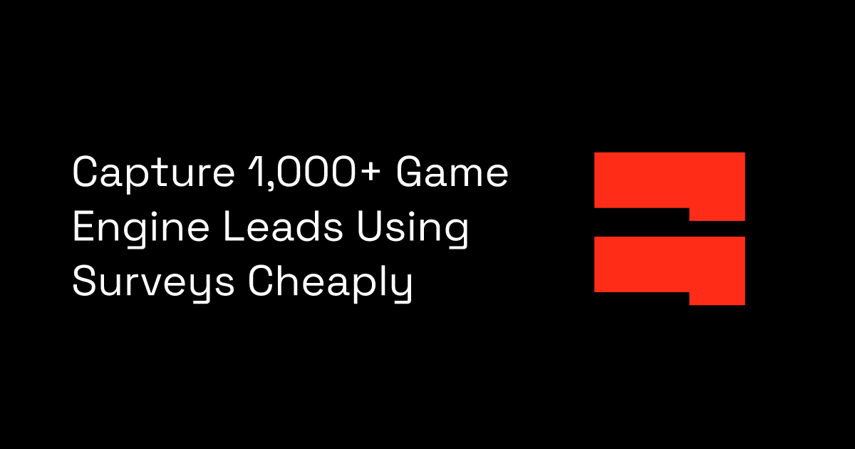 Capture 1,000+ Game Engine Leads Using Surveys Cheaply | BlockSurvey
