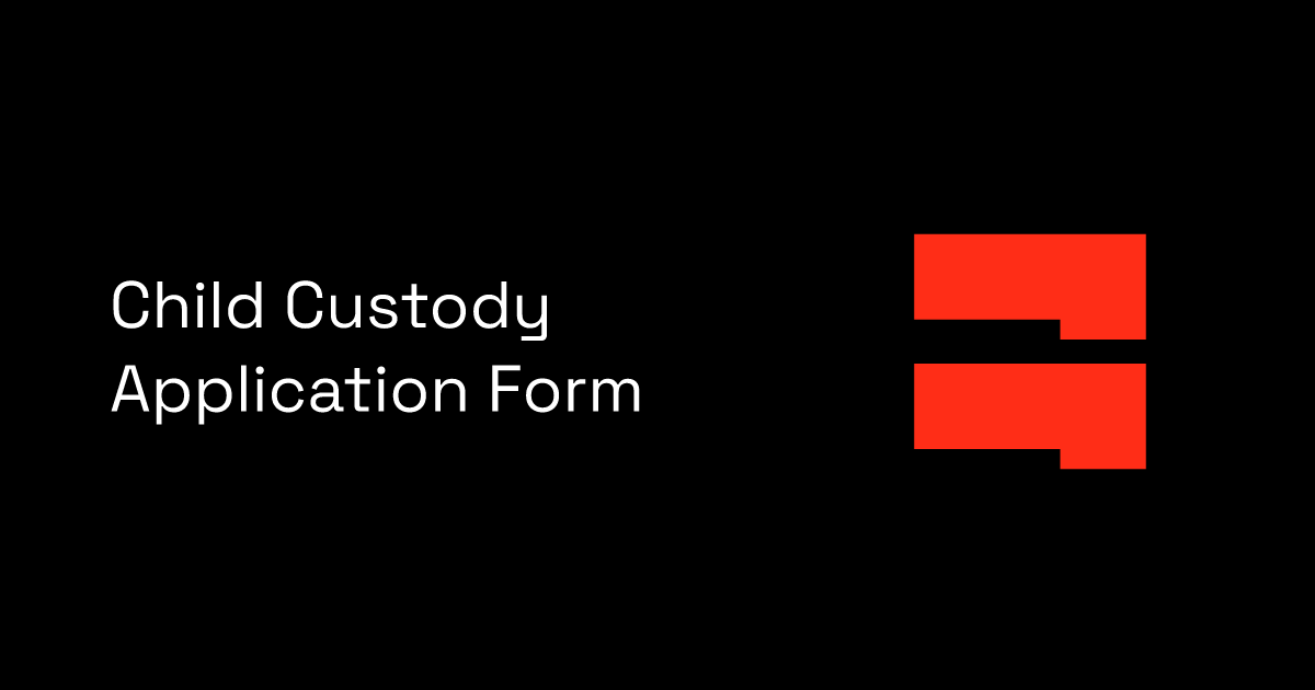 Child Custody Application Form