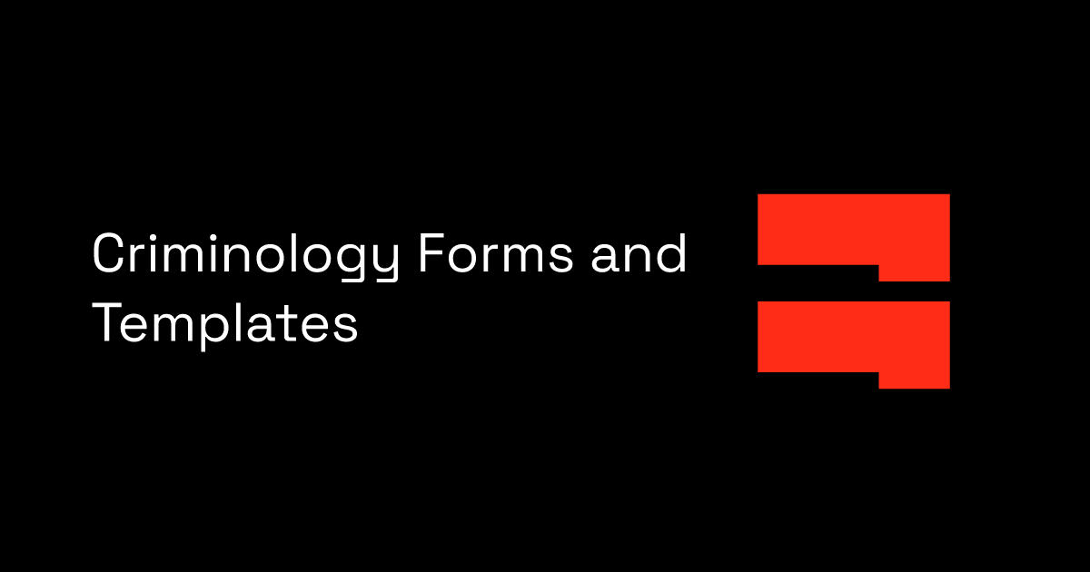Criminology Forms and Templates BlockSurvey