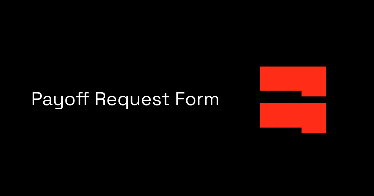 Payoff Request Form