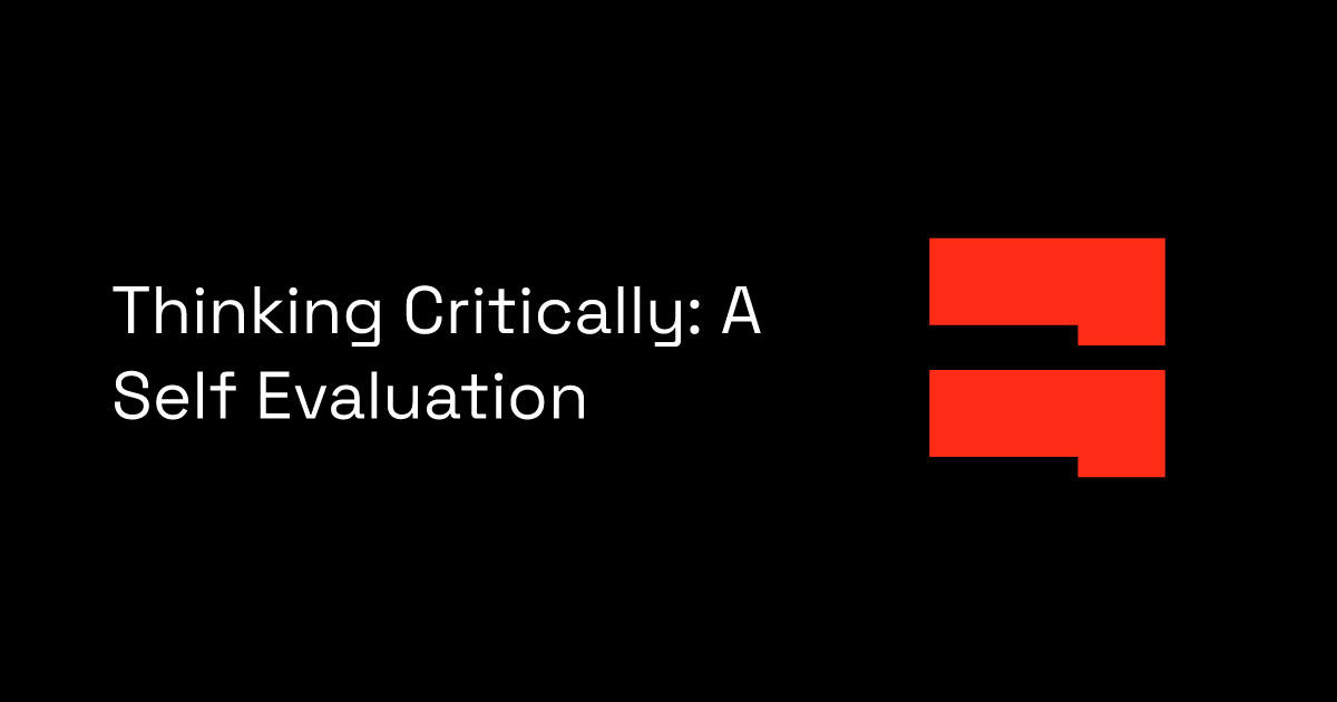 critical thinking self assessment