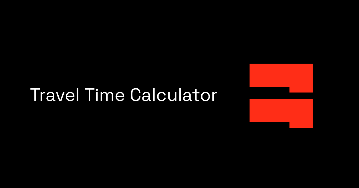 travel time calculator by time of day